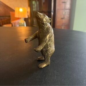 Brass Bear Figurine
